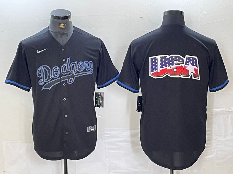 Men Los Angeles Dodgers Blank Black Fashion Edition 2024 Nike Game MLB Jersey style 3->los angeles dodgers->MLB Jersey